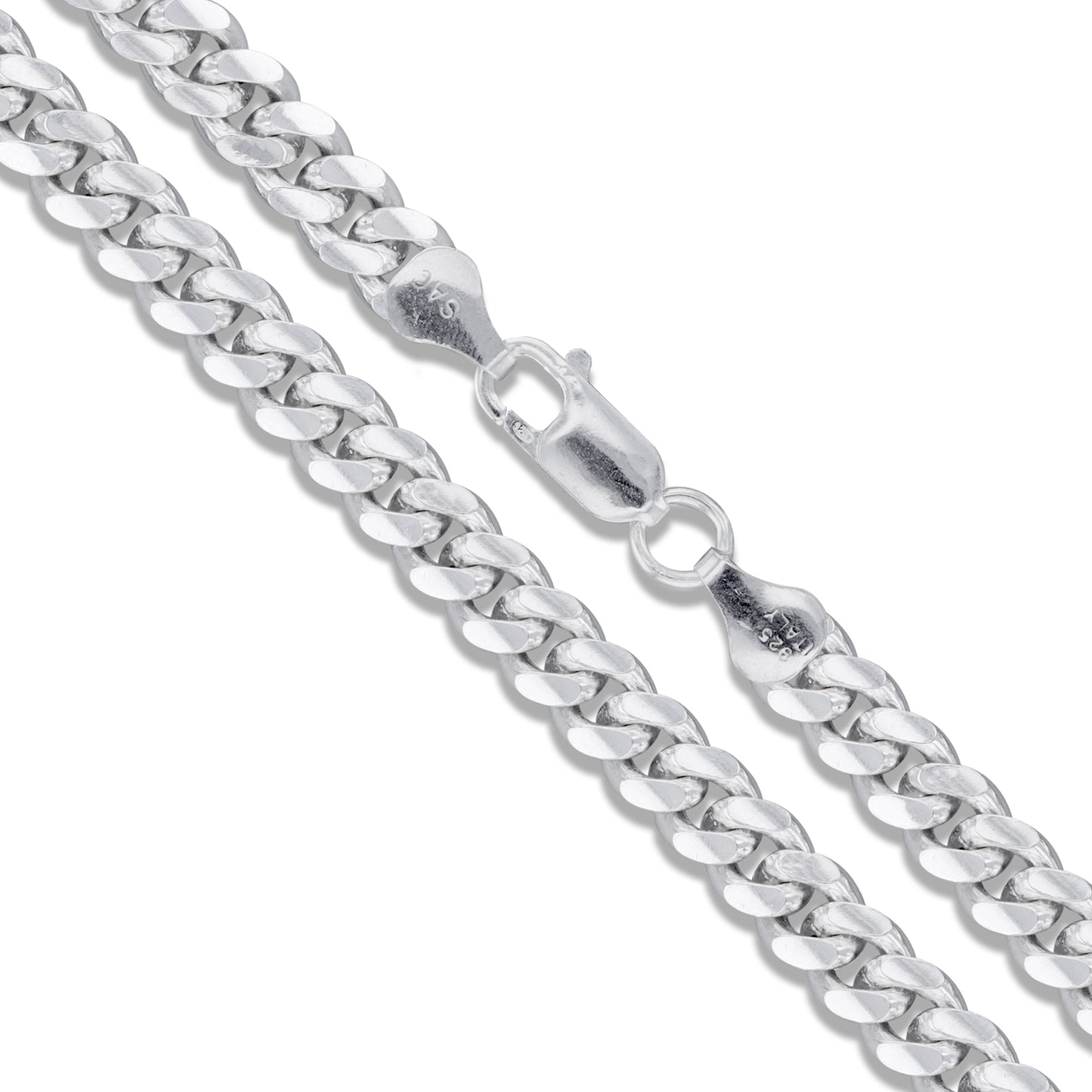 Tight Miami Cuban 100 - 3.5mm - Sterling Silver Miami Cuban Link Chain Necklace