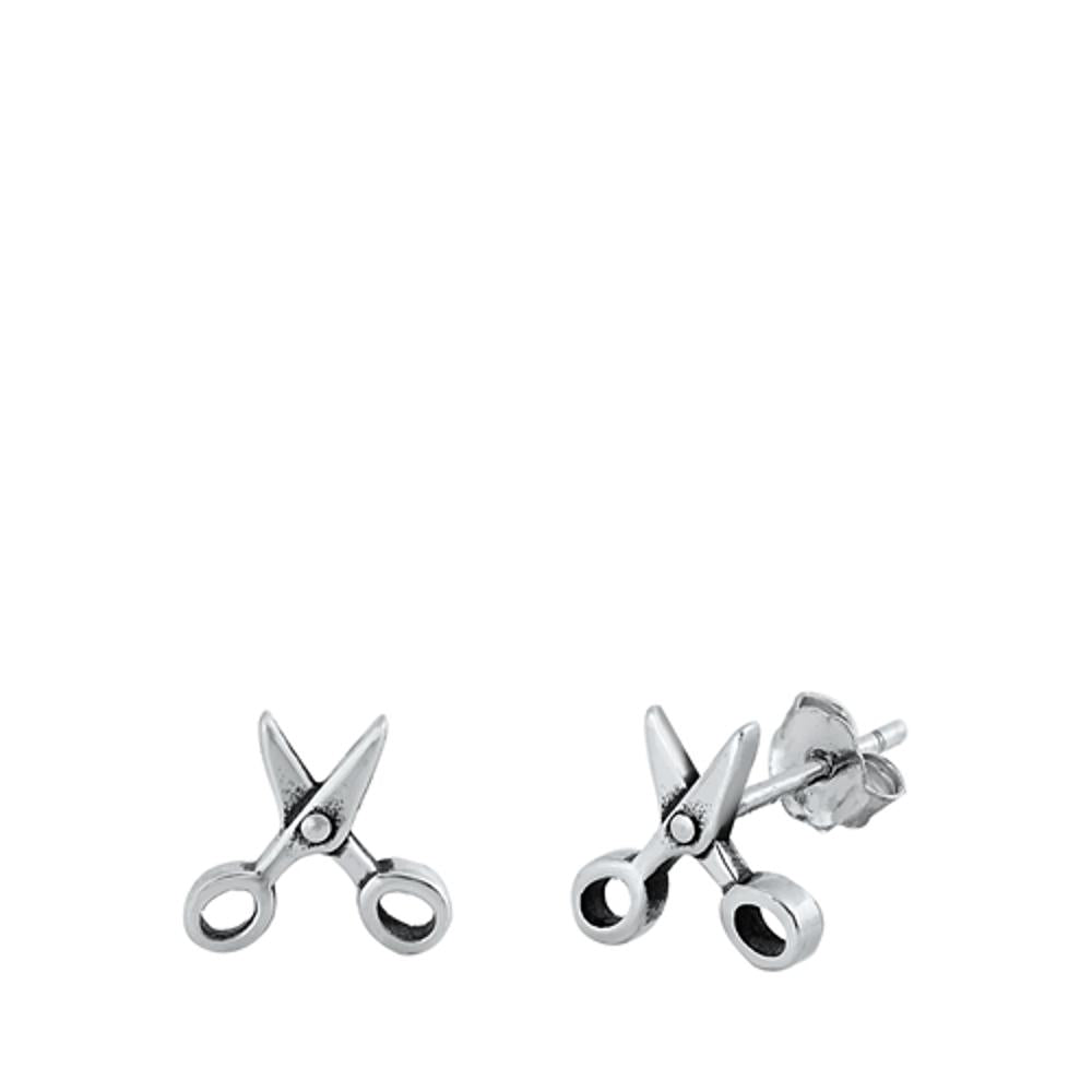 Sterling Silver Wholesale Hairdresser Barber Scissors Earrings 925 New