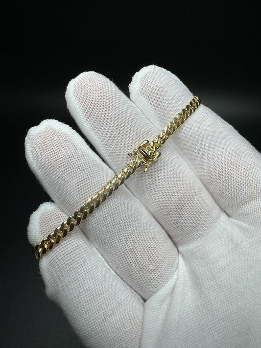 7.25” 14k Yellow Gold Cuban 4mm 9.8g