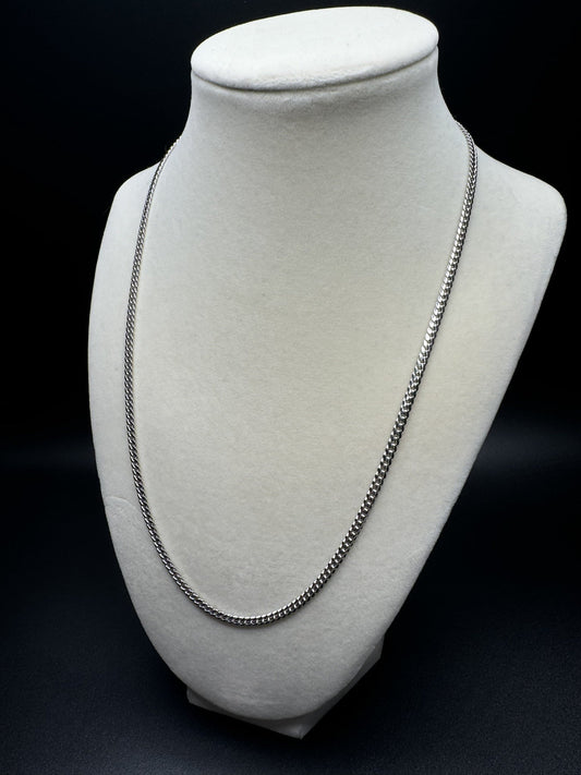 20” 14k White Gold Cuban 3mm 17.5g