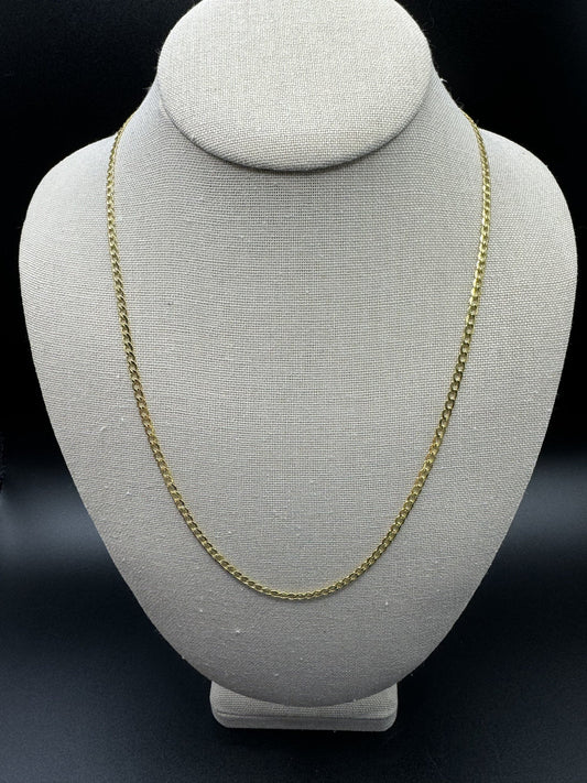 22” 14k Yellow Gold Curb 3mm 3.8g