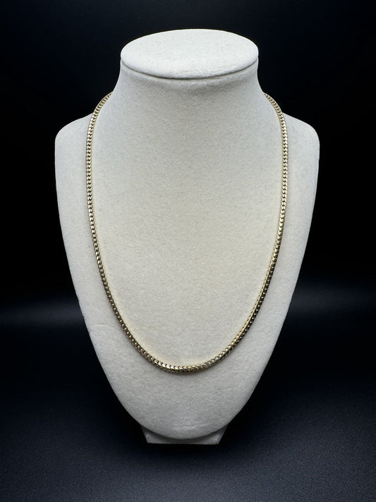20” 14k Yellow Gold Franco 3mm 28.1g