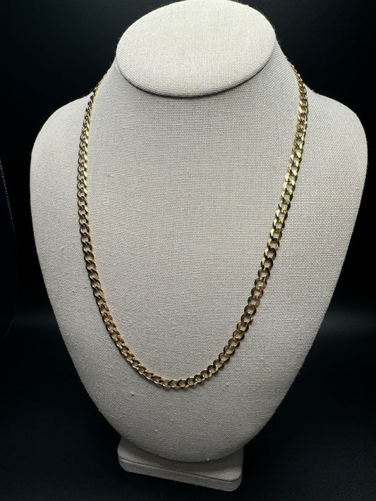 22” 14k Yellow Gold Curb Link 6mm 18.3g