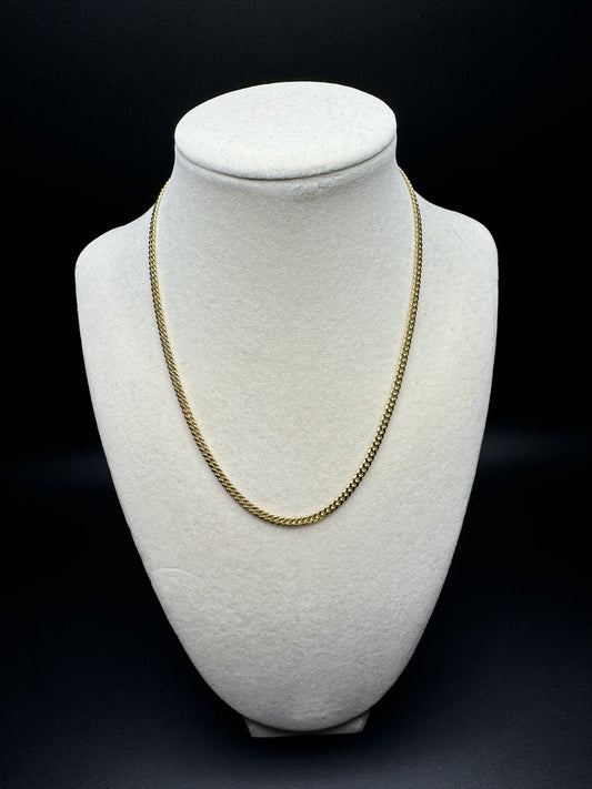 16” 14k Yellow Gold Cuban 3mm 12.6g