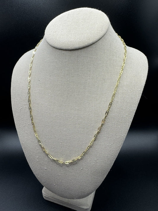 22” 14k Yellow Gold Mariner Link 3mm 4.6g