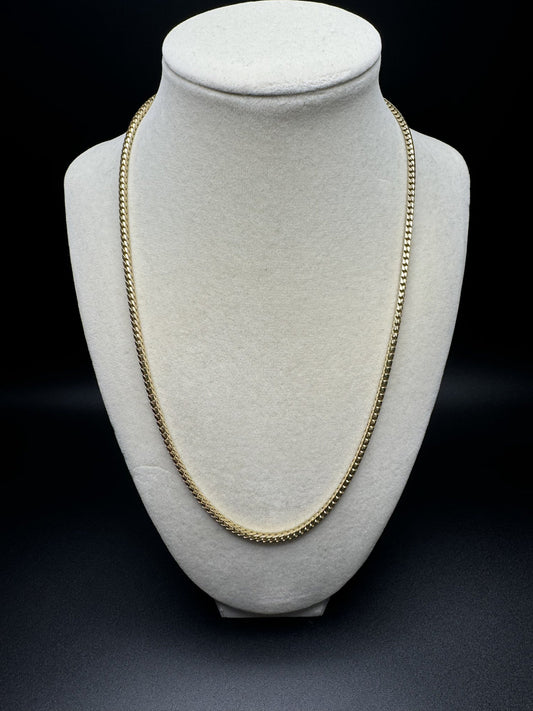 20” 10k Yellow Gold Franco 3mm 24.43g