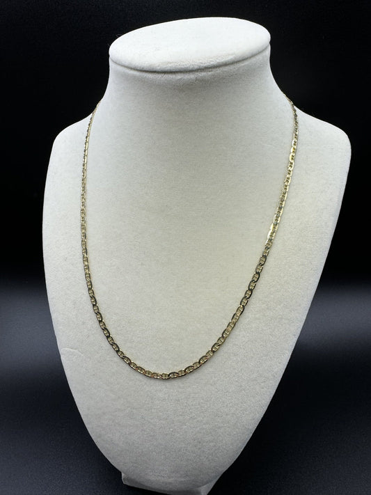 18” 14k Yellow Gold Mariner Link 3mm 7.2g
