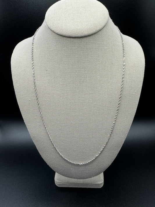 24” 10k White Gold Rope 2mm 5.1g