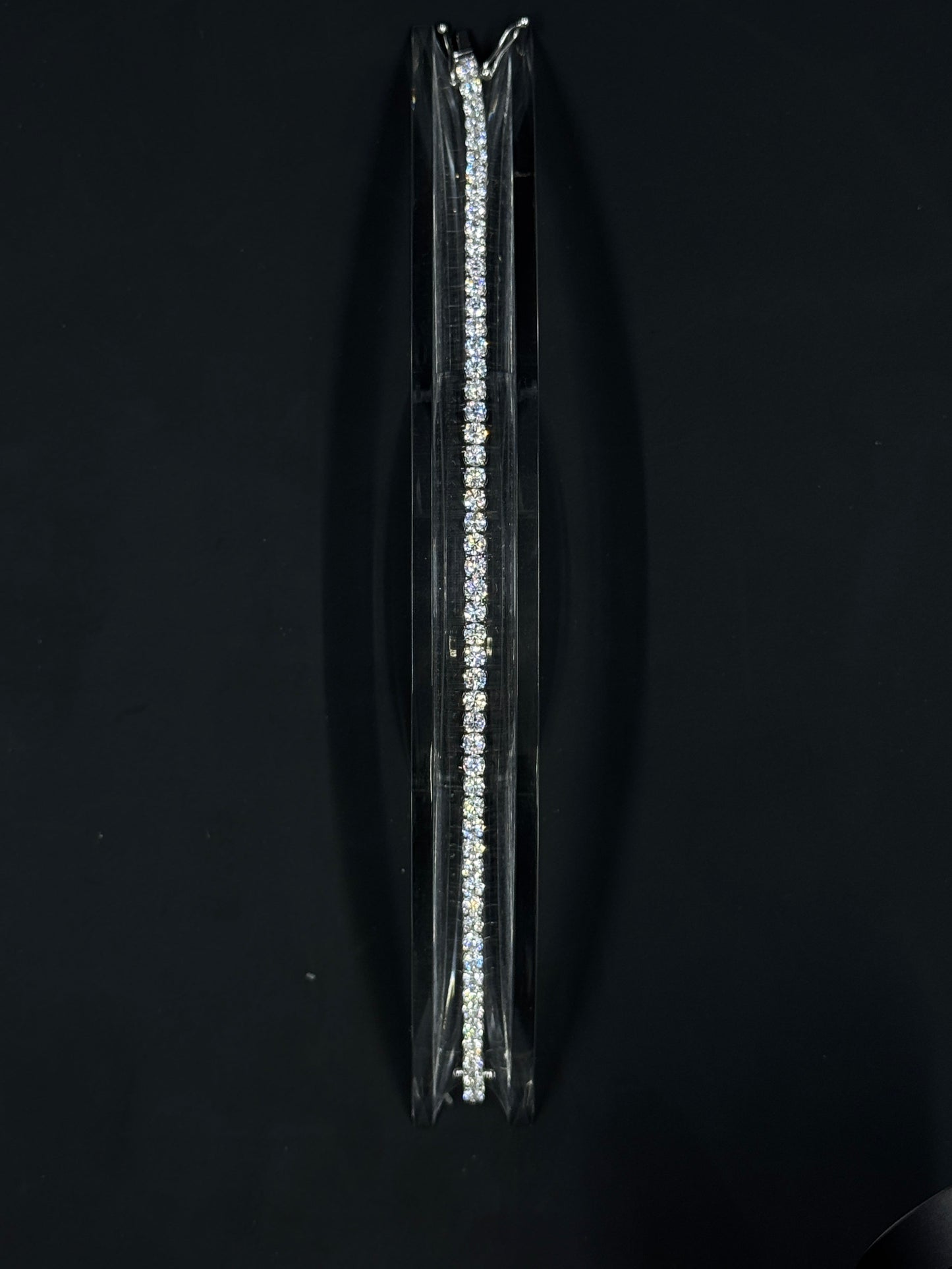 14k White Gold 7ctw Lab-Grown Diamond Tennis Bracelet – 7"