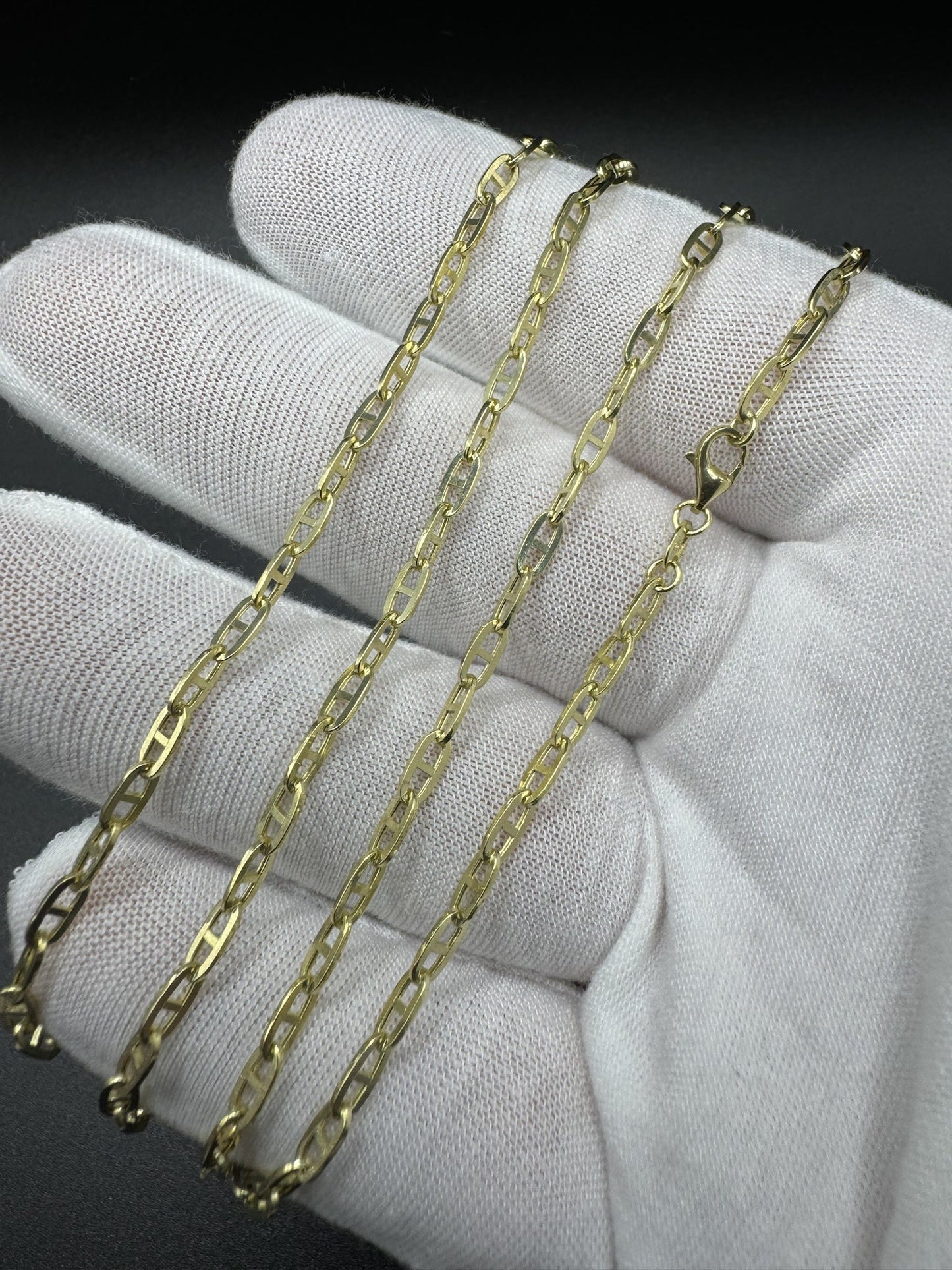 22” 14k Yellow Gold Mariner Link 3mm 4.6g