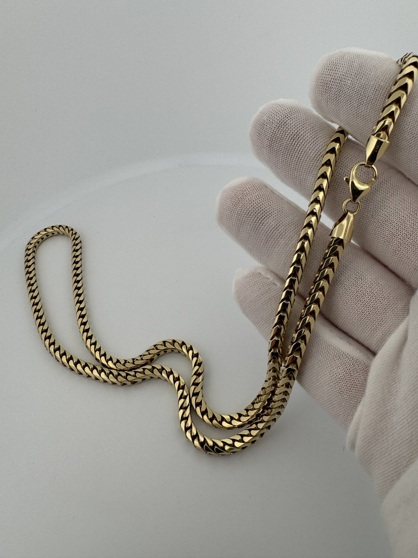24” 14k Yellow Gold Franco 4.5mm 72.6g