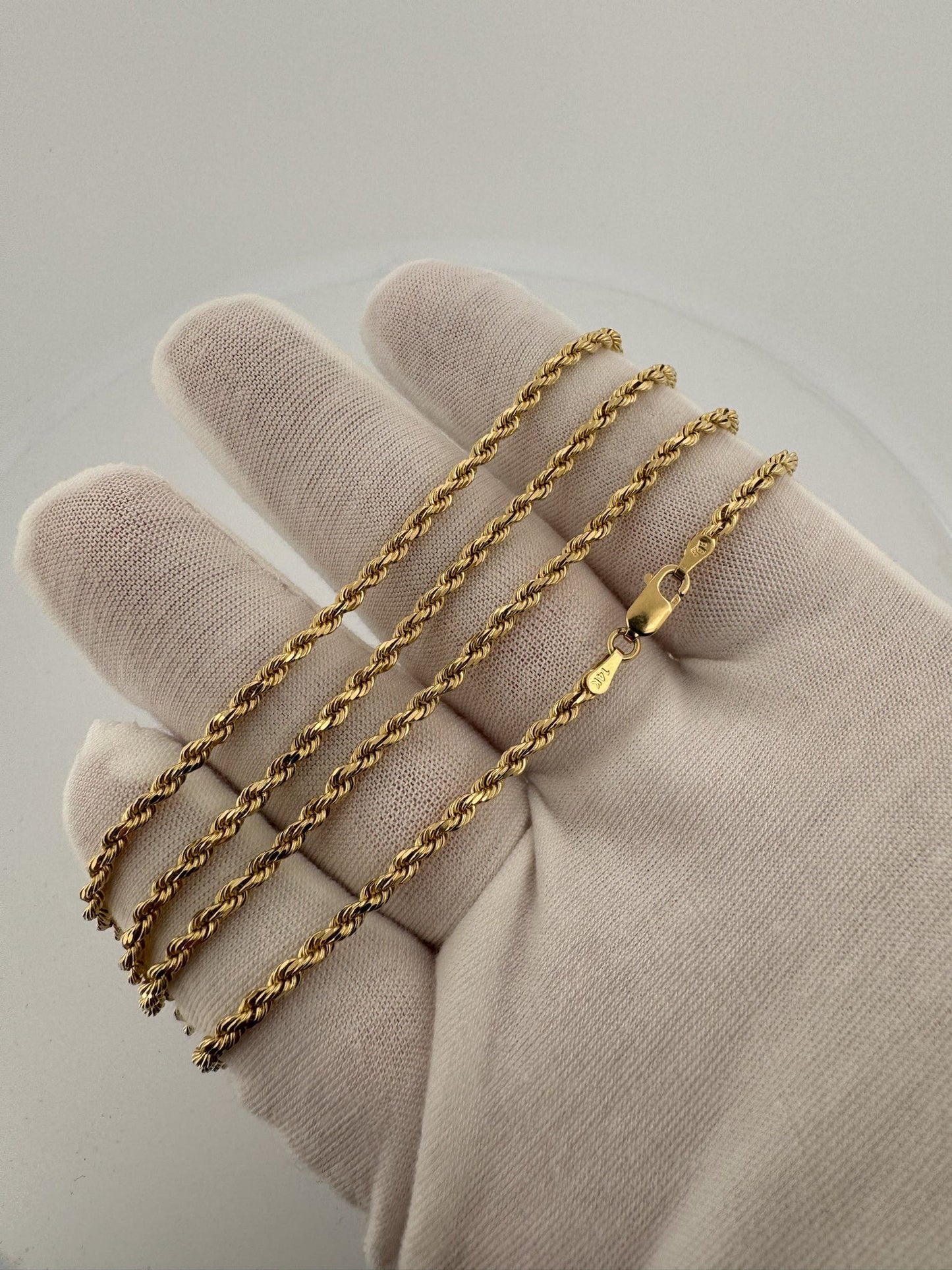 26” 14k Yellow Gold Rope 2.7mm 17.8g