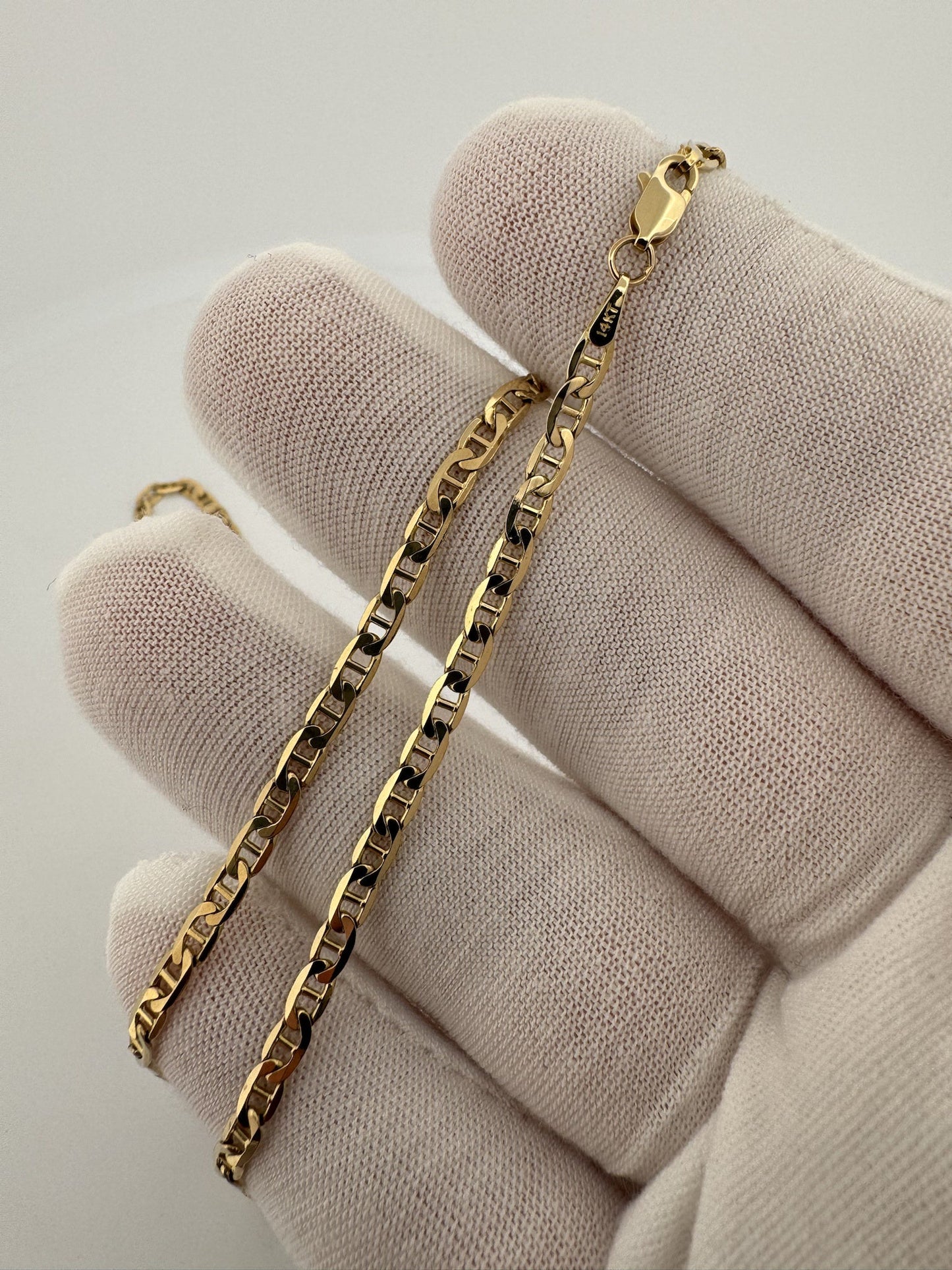 18” 14k Yellow Gold Mariner Link 3mm 7.2g