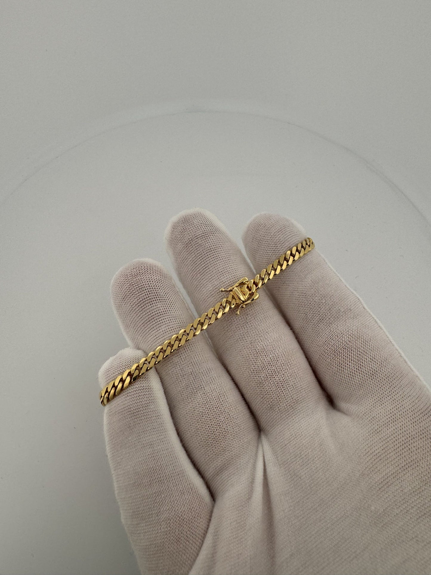 7” 14k Yellow Gold Cuban 4mm 9.63g