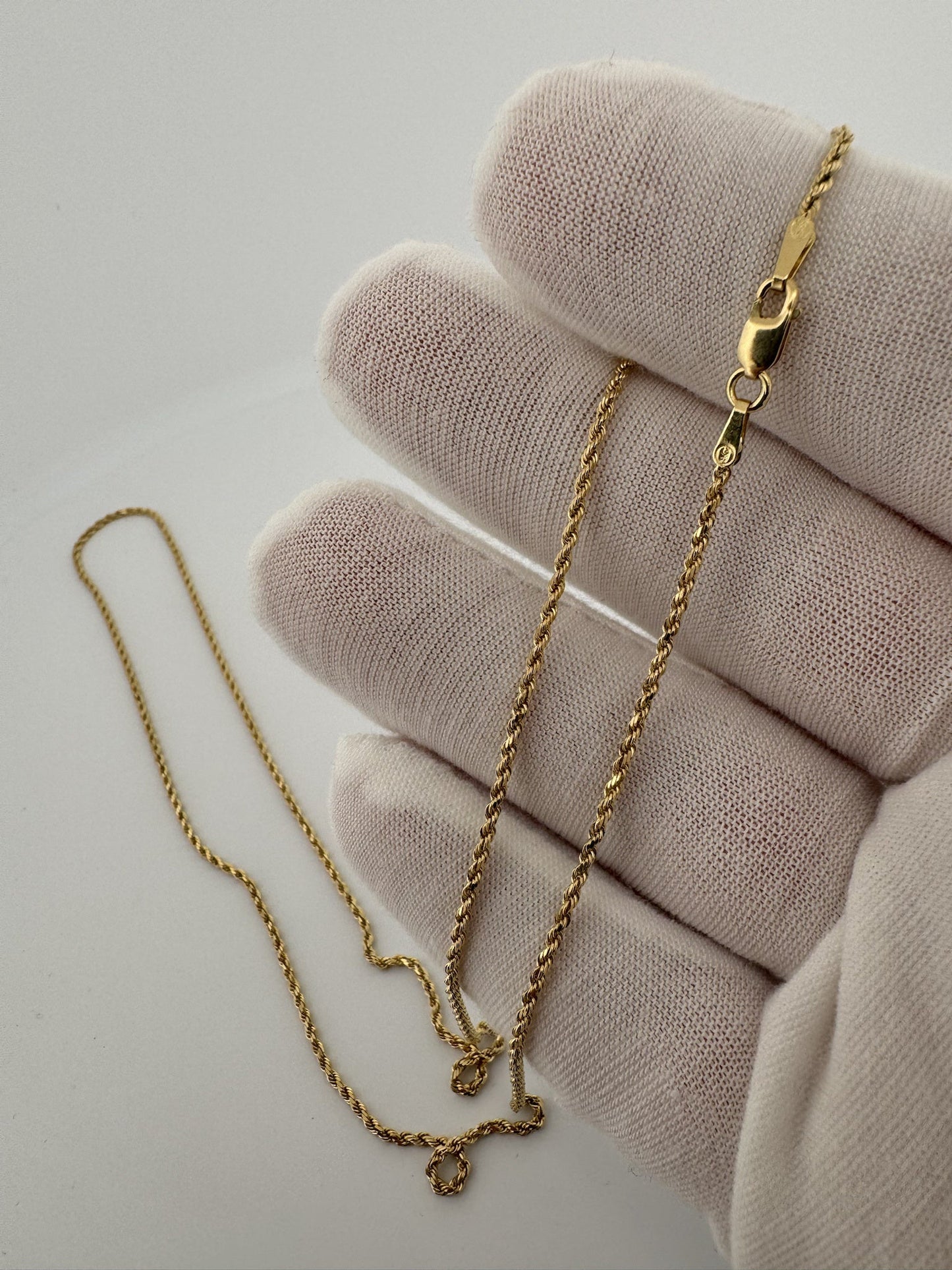 22” 14k Yellow Gold Rope 1.5mm 4.71g