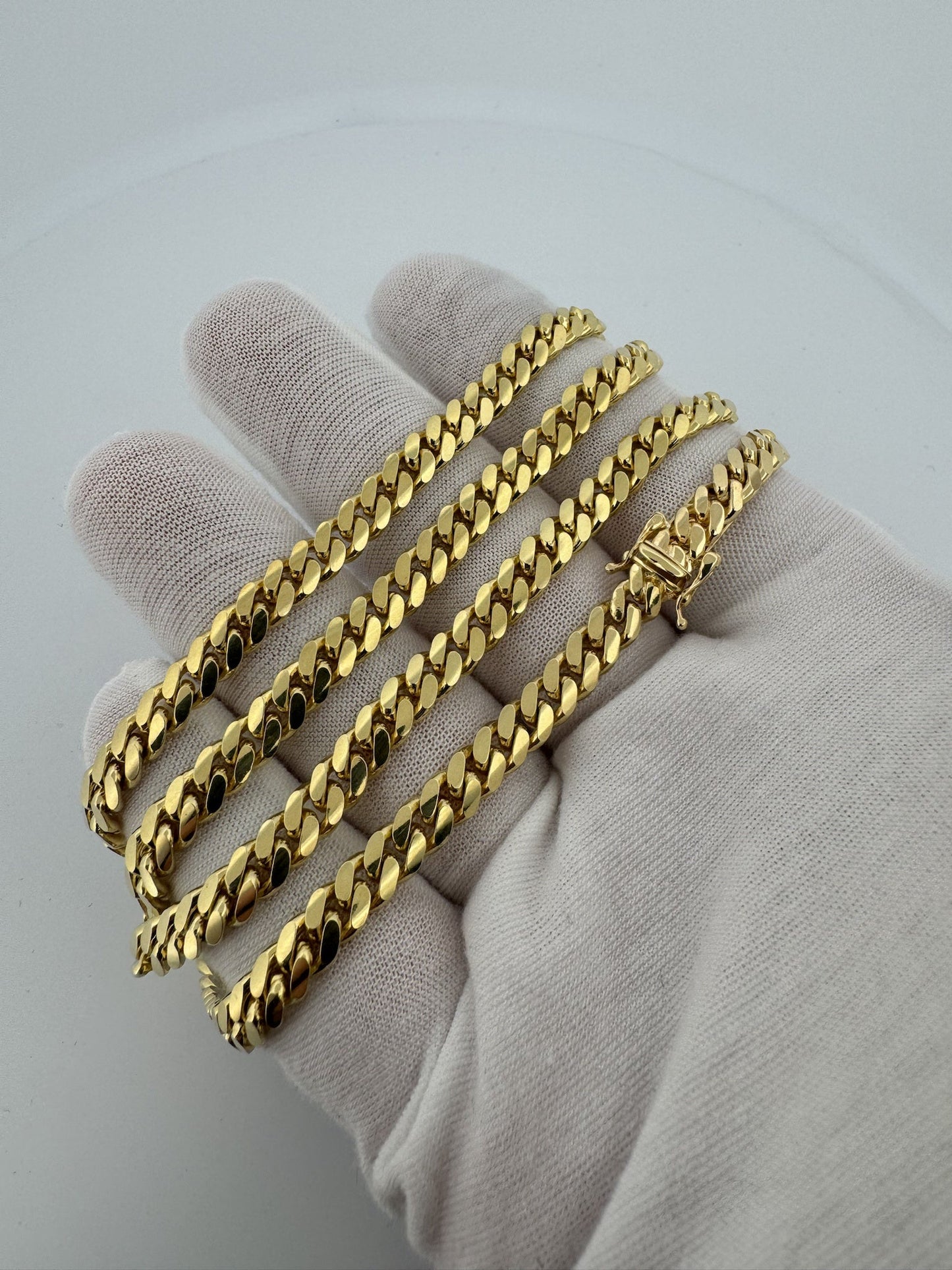 22” 14k Yellow Gold Cuban 6mm 59.7g