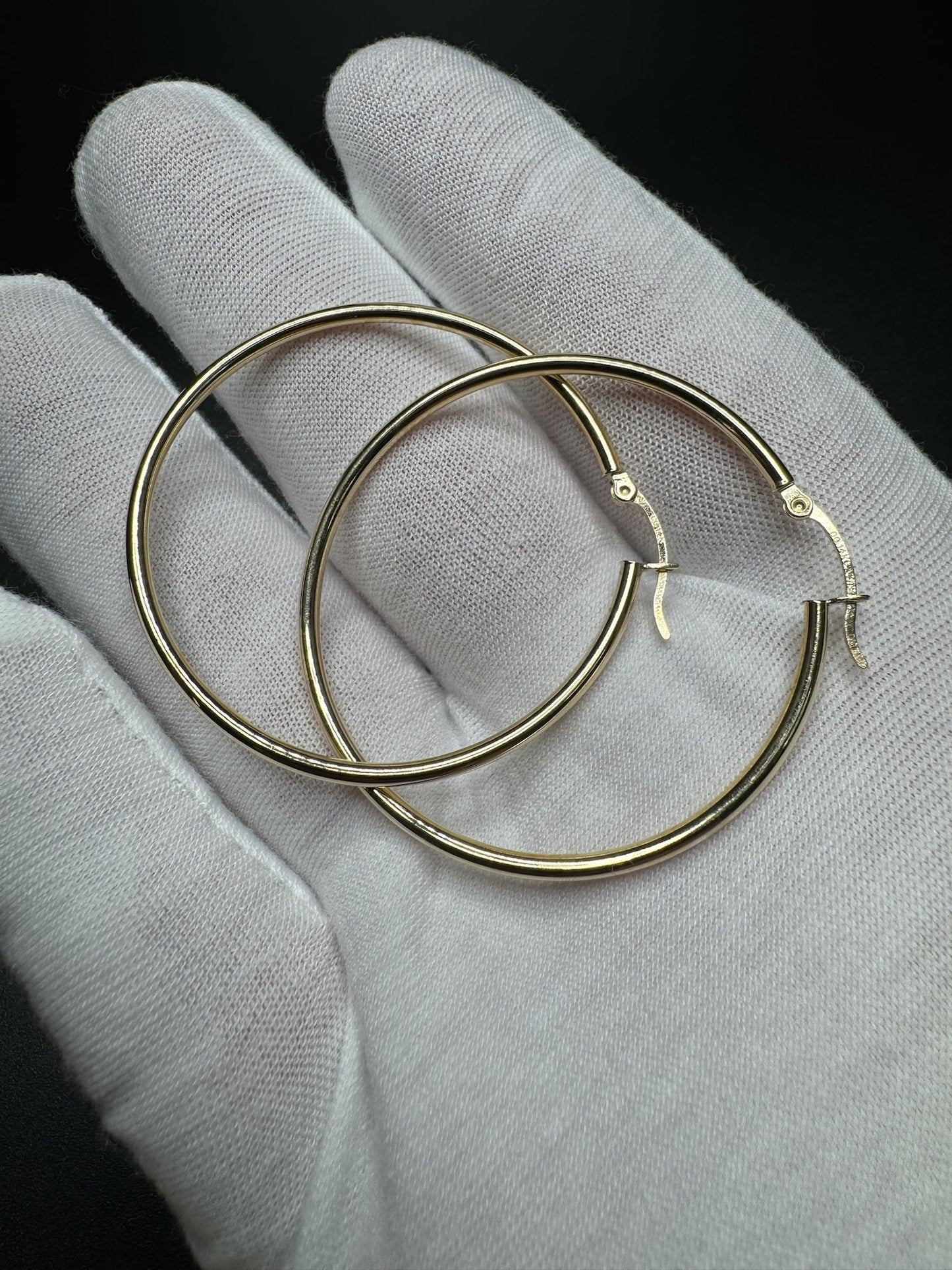 45mm 14k Yellow Gold Hoops 3.1g
