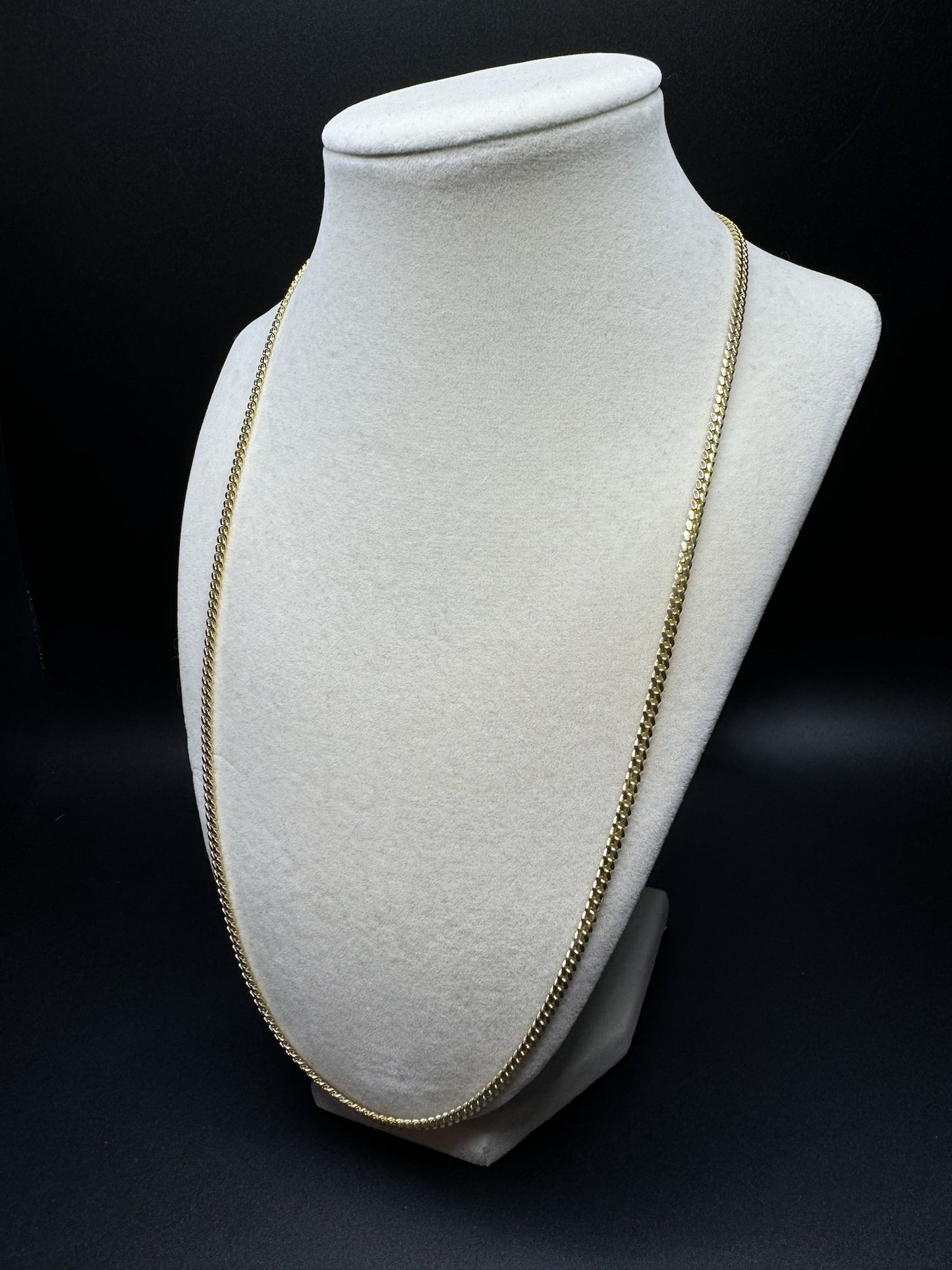 24” 14k Yellow Gold Cuban 3mm 17.6g