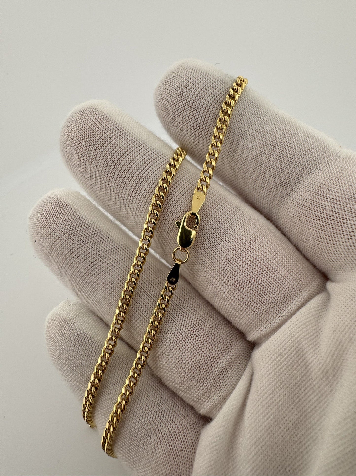 16” 14k Yellow Gold Cuban 3mm 4.3g