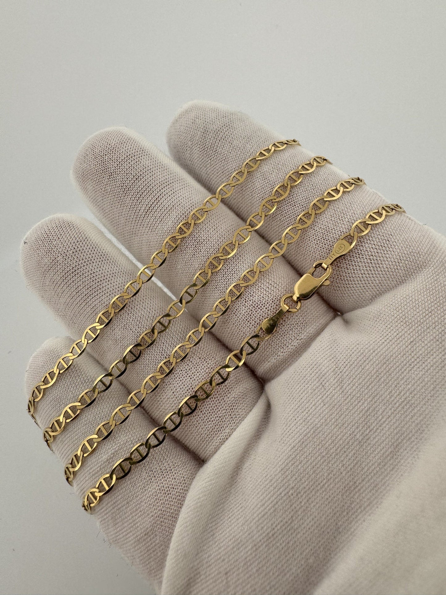 24” 14k Yellow Gold Mariner Link 3mm 5.5g