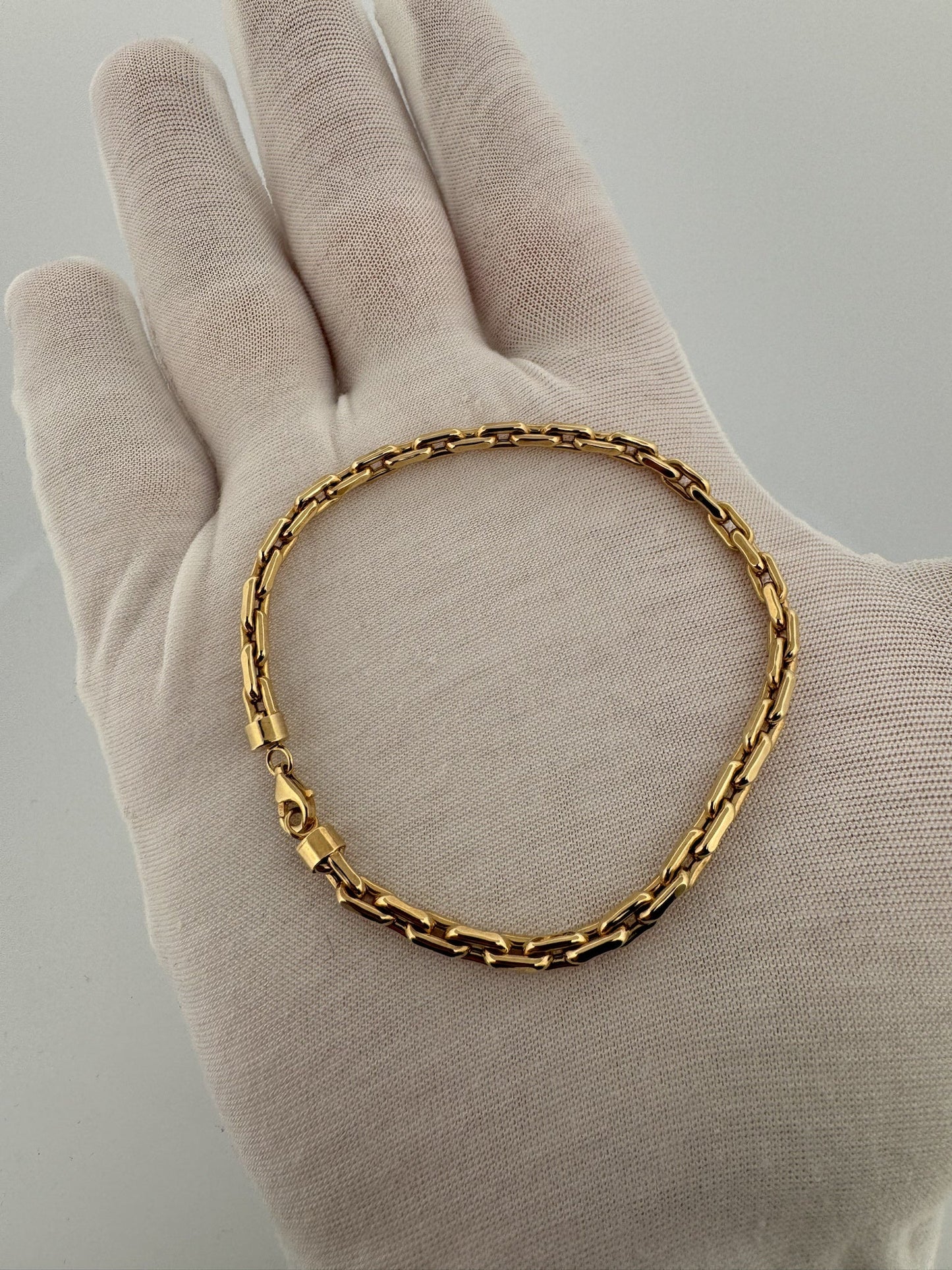 7.5” 14k Yellow Gold Herme$ Link 3.5mm 5.0g