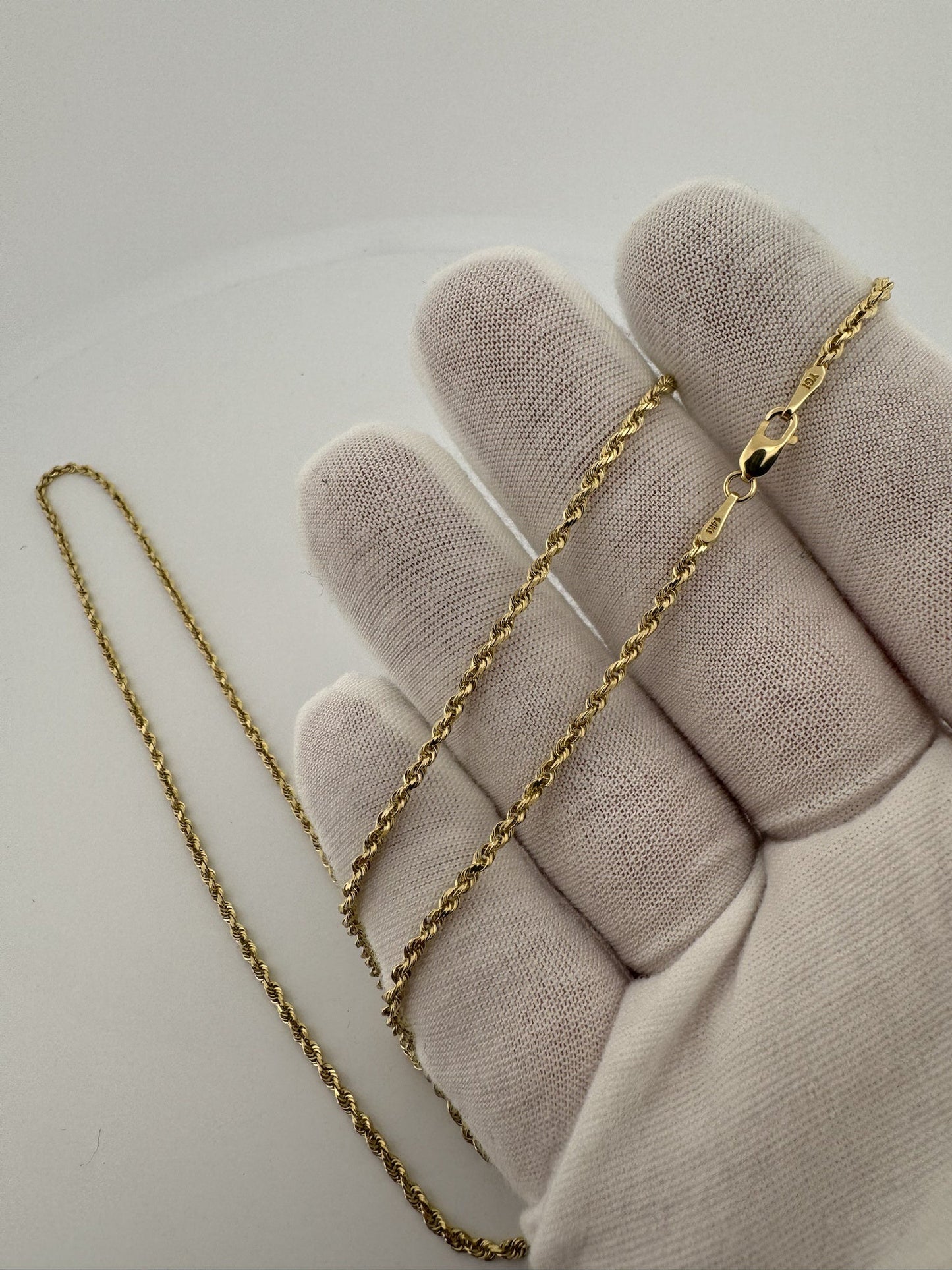24” 14k Yellow Gold Rope 2mm 6.93g