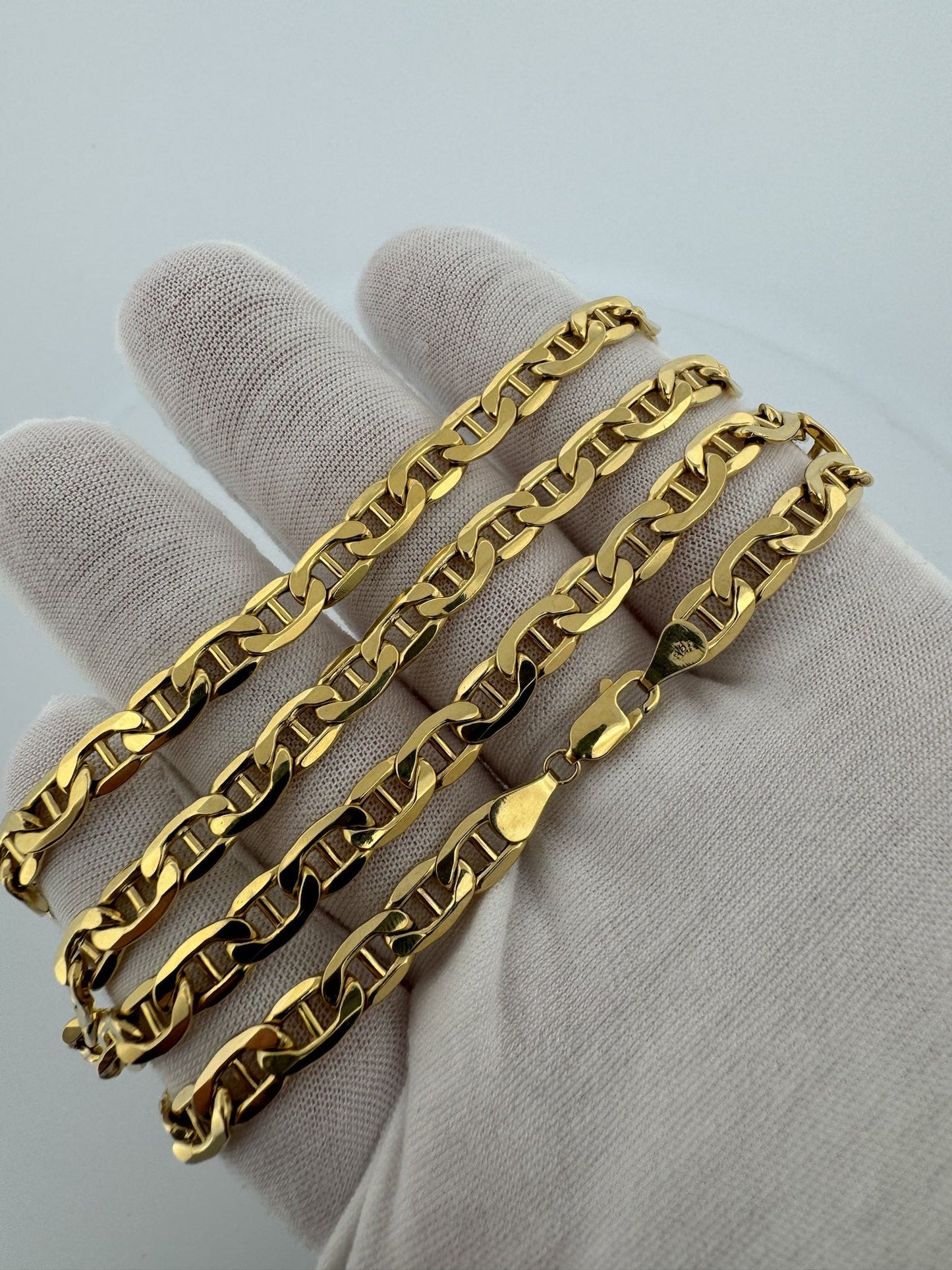 22” 14k Yellow Gold Mariner 6mm 19.3g