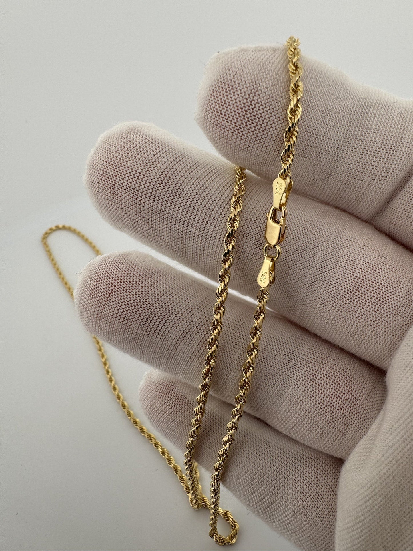 22” 14k Yellow Gold Rope 2.2mm 10.4g