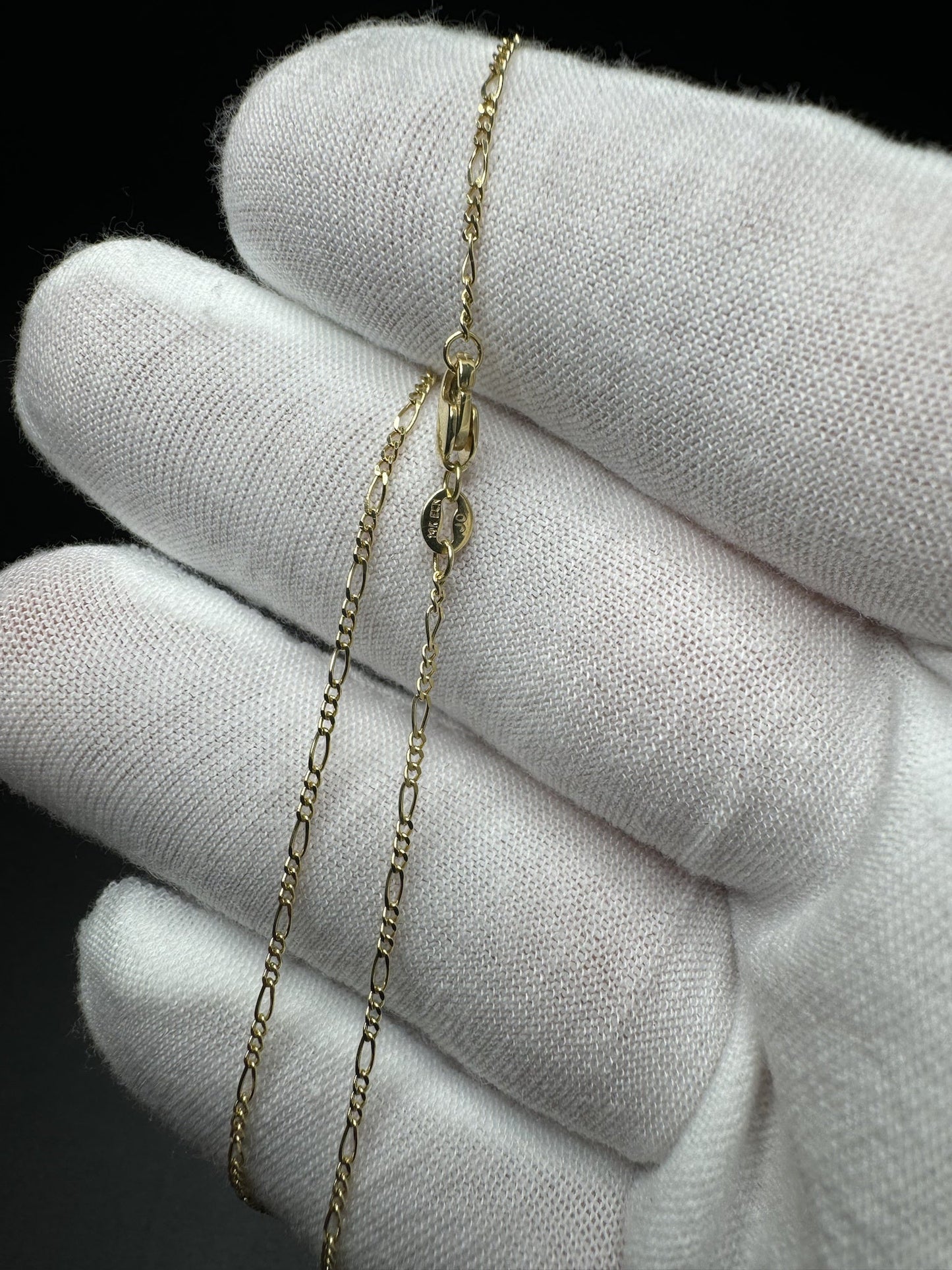 18” 14k Yellow Gold Figaro 1.5mm