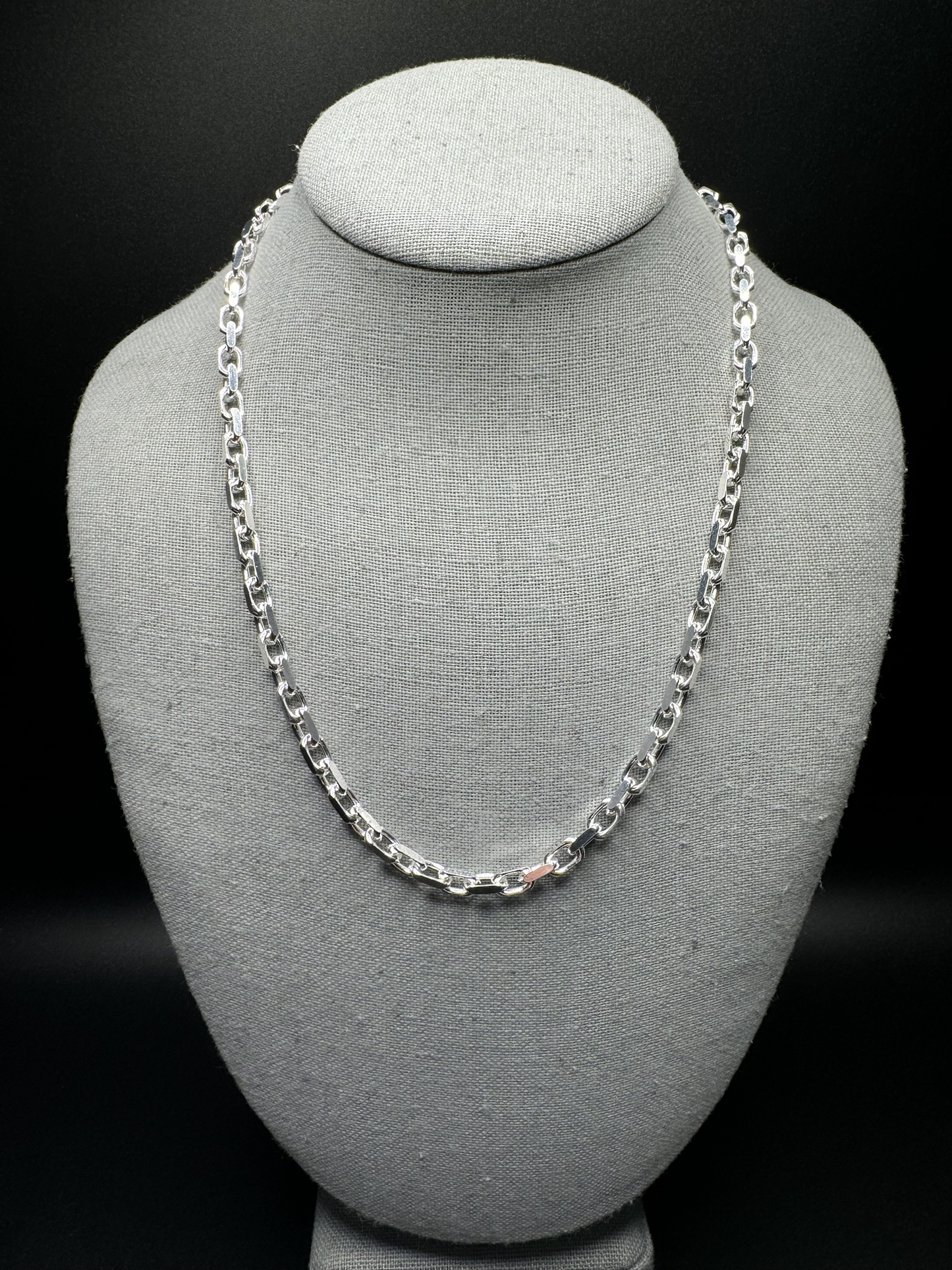 3.5mm Silver Heavy Link chains/ bracelets