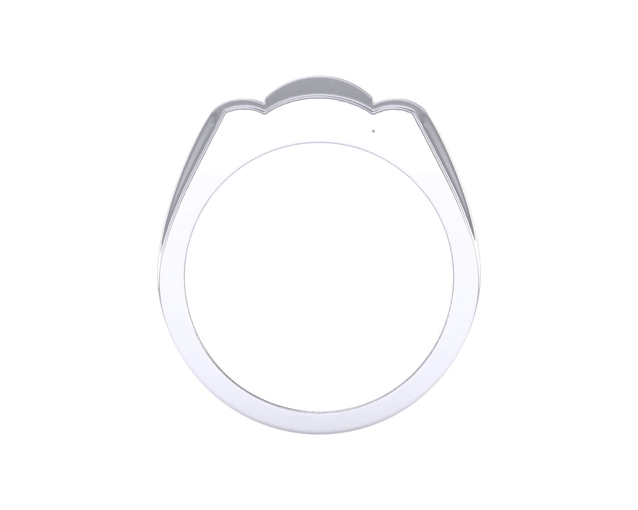 Sterling Silver Round Diamond Square Designer SZ 10 Mens Ring 1/4 Cttw