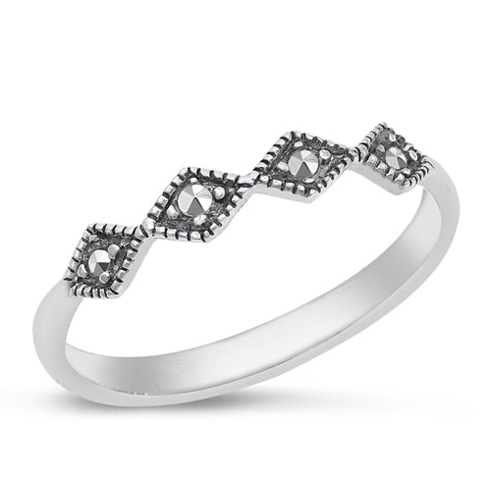 Sterling Silver Marcasite Ring