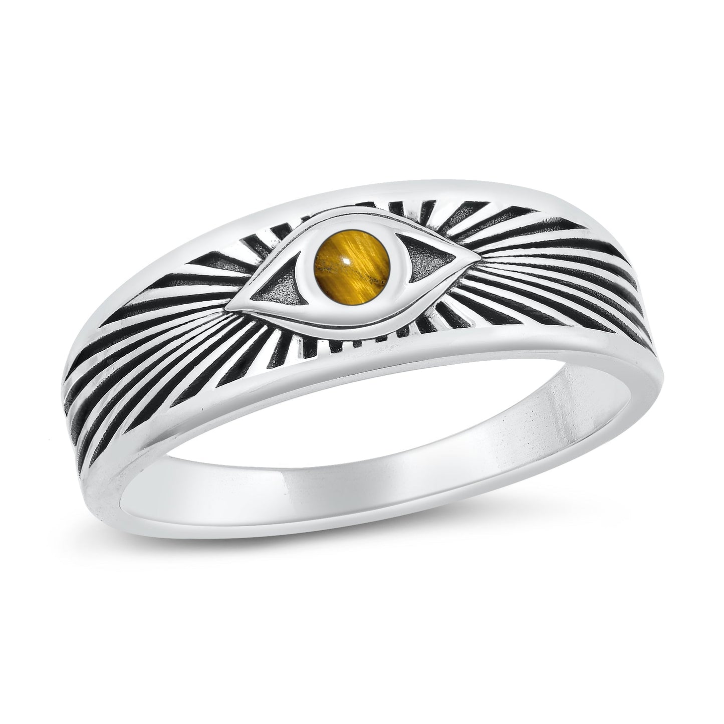 Sterling Silver Tiger Eye Ring