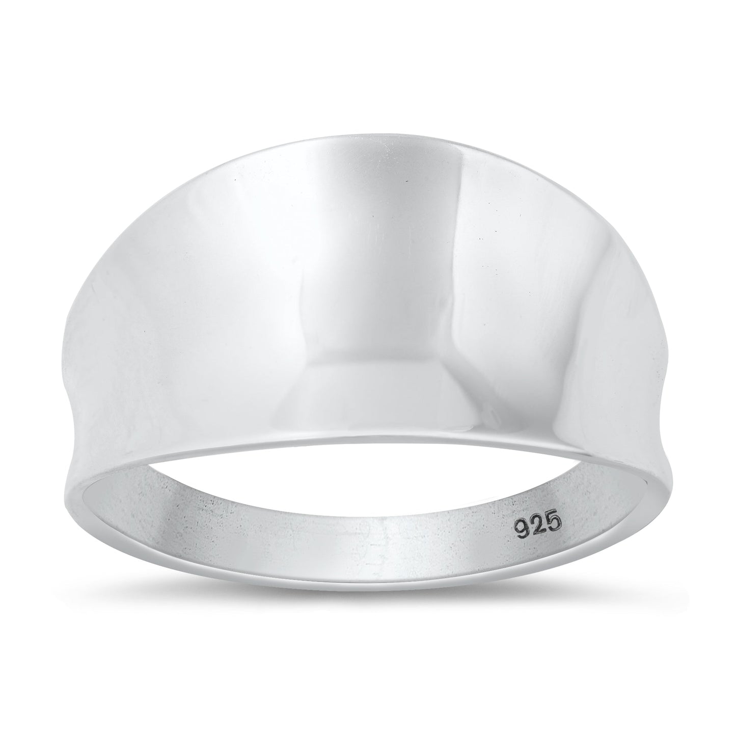Sterling Silver Concave Ring