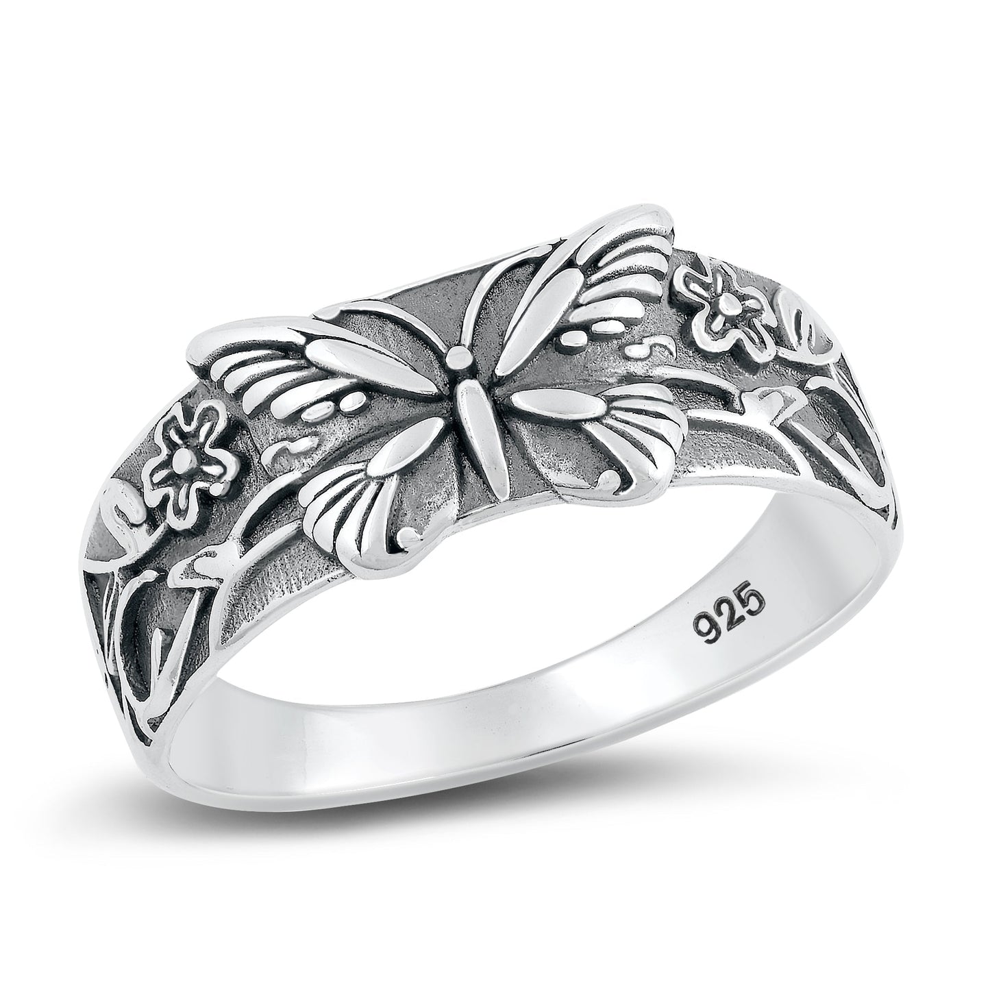 Sterling Silver Butterfly Ring