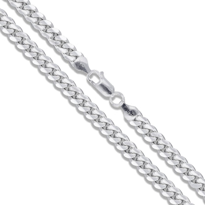 Miami Cuban 120 - 4.2mm - Sterling Silver Miami Cuban Link Chain Necklace