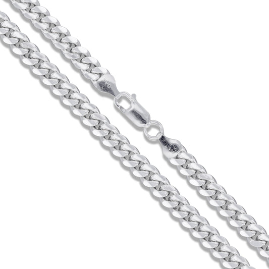 Miami Cuban 160 - 5.7mm - Sterling Silver Miami Cuban Link Chain Necklace