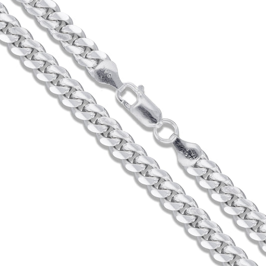 Tight Miami Cuban 220 - 7.8mm - Sterling Silver Miami Cuban Link Chain Necklace