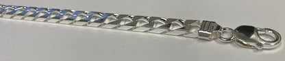 Square Curb 300 - 7.5mm - Sterling Silver Heavy Square Curb Chain