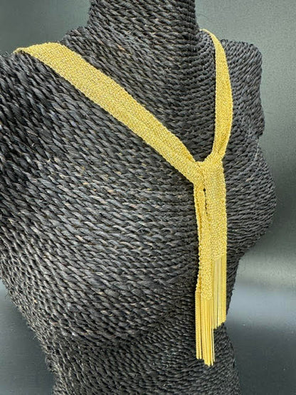 Scarf Gold Plated - 20mm - Sterling Silver Chain Scarf