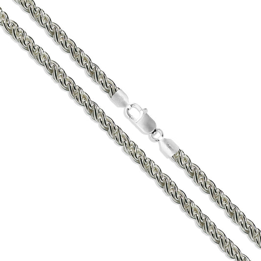 Torsion 120 - 4.3mm - Sterling Silver Torsion Rope Chain Necklace