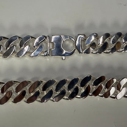 Curb 600 - 23.0mm - Sterling Silver Curb Chain Necklace