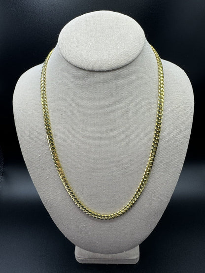 22” 14k Yellow Gold Cuban 6mm 59.7g