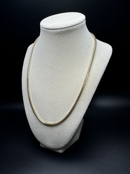 20” 14k Yellow Gold Franco 3mm 28.1g