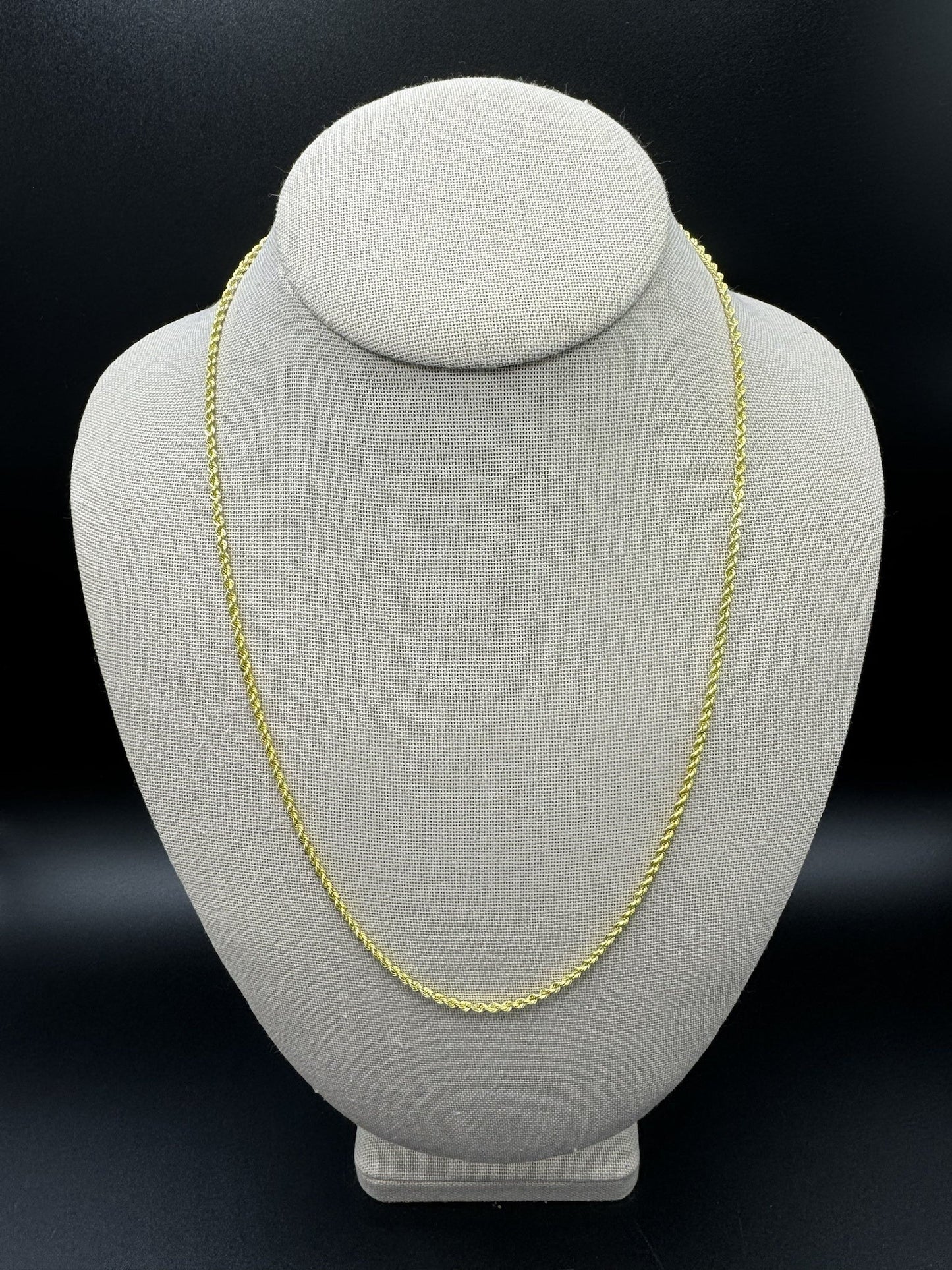 22” 14k Yellow Gold Rope 2.2mm 4.65g
