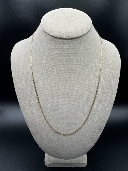 22” 14k Tri-Color Diamond Cut Valentino Link 2mm 3.1g