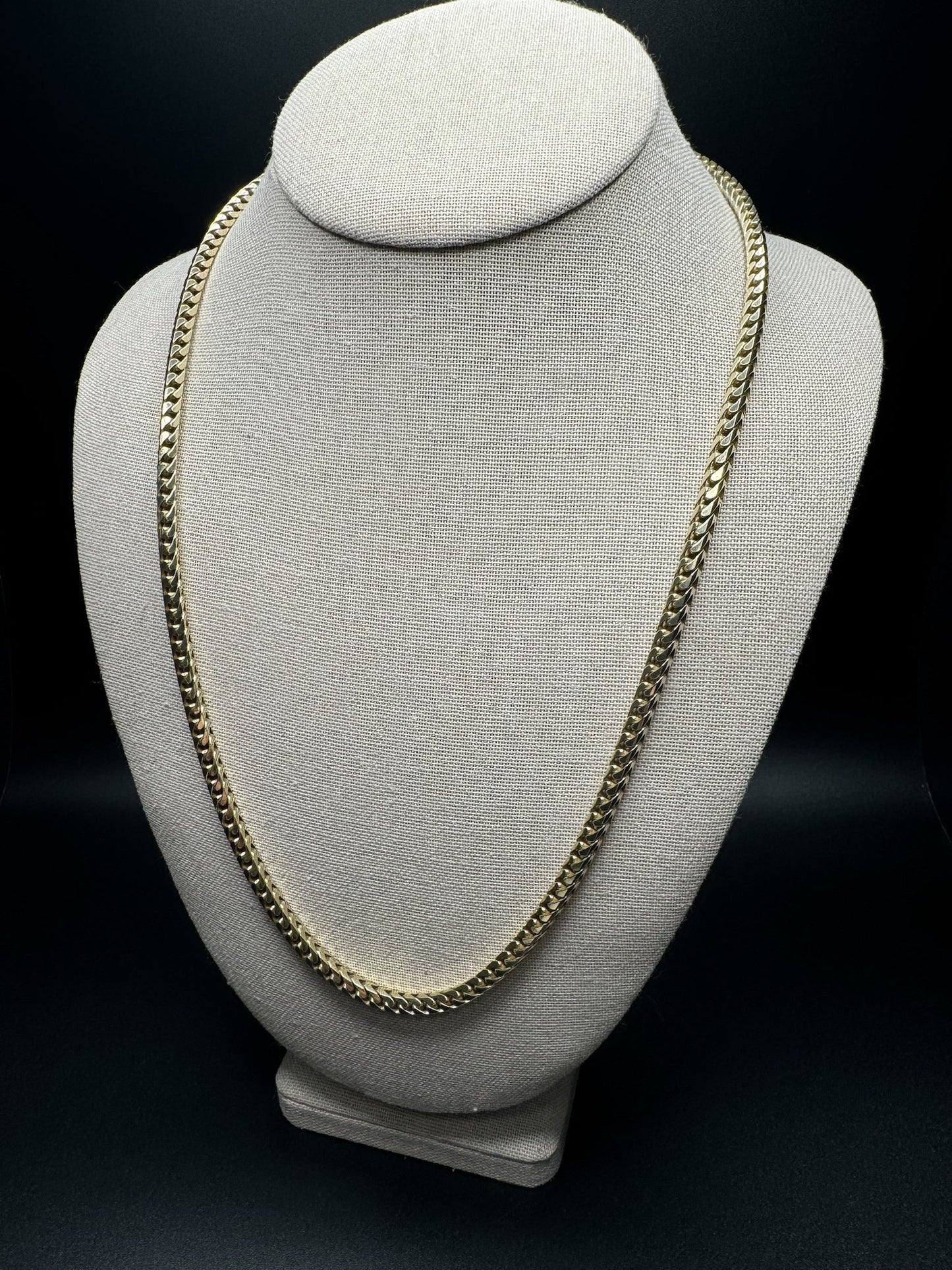 24” 14k Yellow Gold Franco 4.5mm 72.6g