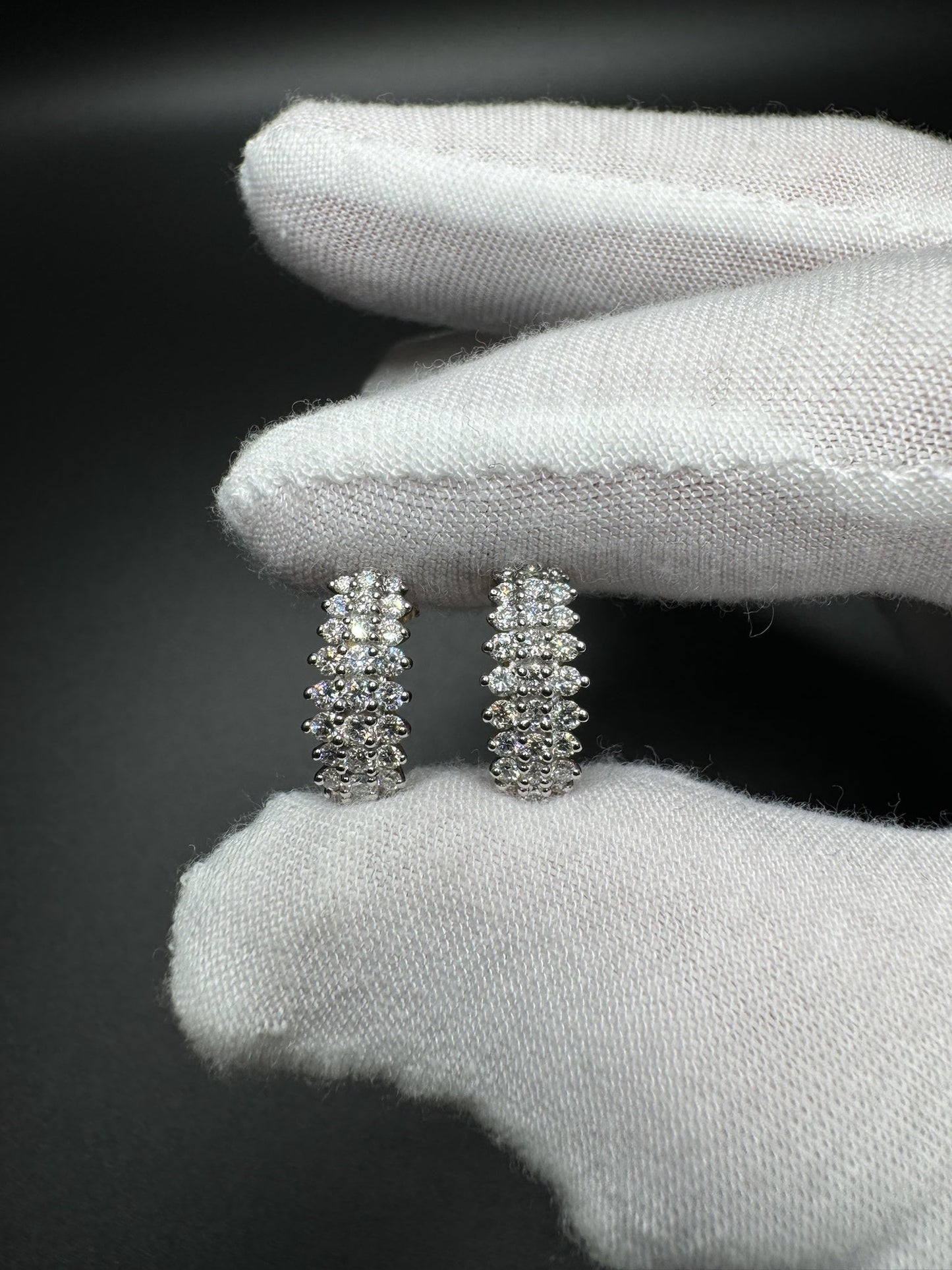 16mm 14k Yellow Gold 1/2ctw VS/VVS Lab Diamond J-Hoops 2.9g