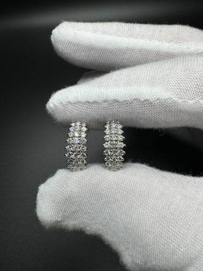 16mm 14k Yellow Gold 1/2ctw VS/VVS Lab Diamond J-Hoops 2.9g