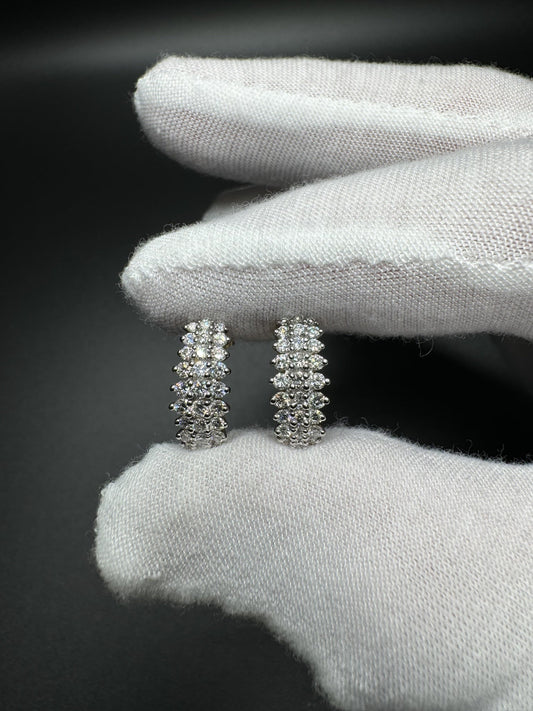 16mm 14k Yellow Gold 1/2ctw VS/VVS Lab Diamond J-Hoops 2.9g